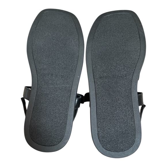 Free People Flora Fisherman Sandal Black Leather Made In Italy Women Size 9 NEW - Picture 8 of 9